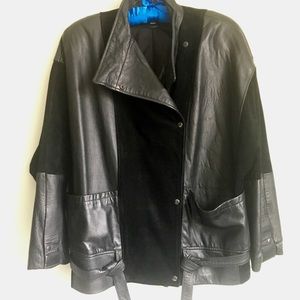 Beautiful vintage leather and suede jacket